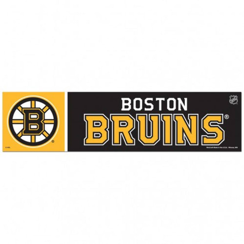 Boston Bruins 3" x 12" Bumper Decal