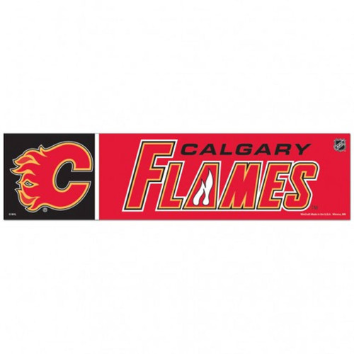 Calgary Flames 3" x 12" Bumper Decal