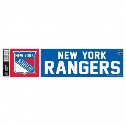 New York Rangers 3" x 12" Bumper Decal