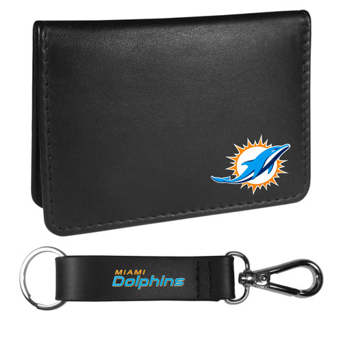 Miami Dolphins Weekend Bi-fold Wallet & Strap Key Chain