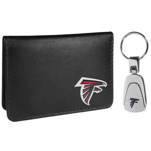 Atlanta Falcons Weekend Bi-fold Wallet & Steel Key Chain