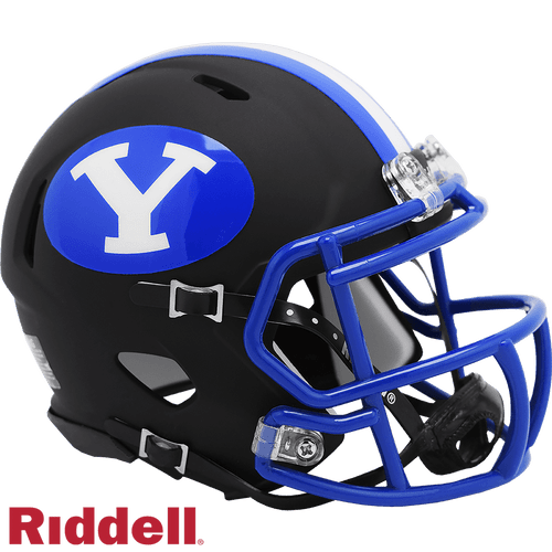 BYU Cougars Riddell Collectible Mini Speed Style Matte Black 2020 Football Helmet
