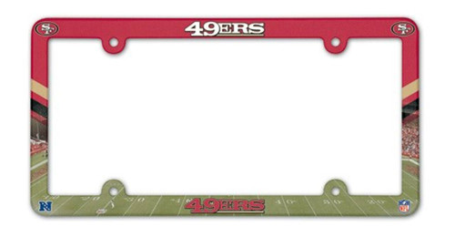 San Francisco 49ers Laser Black License Plate Frame - Sports Unlimited