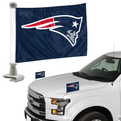 New England Patriots 2 Piece Ambassador Car Flag