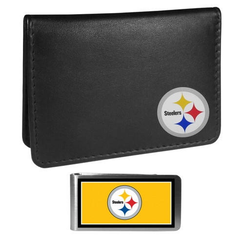 Pittsburgh Steelers Weekend Bi-fold Wallet & Color Money Clip