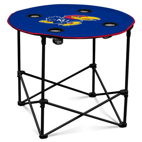 Kansas Jayhawks Round Folding Table