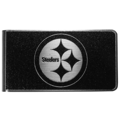 Pittsburgh Steelers Black and Steel Money Clip
