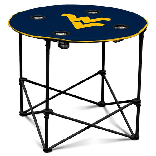 West Virginia Mountaineers Round Folding Table