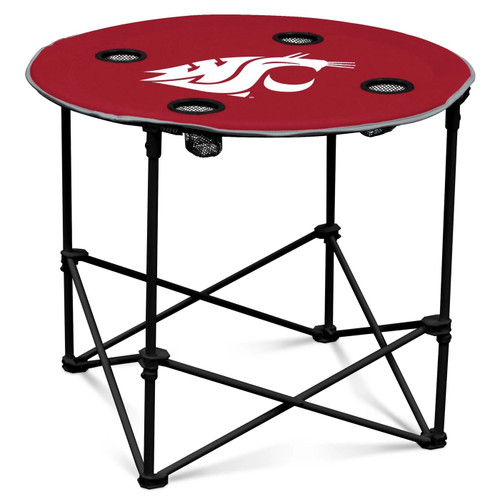 Washington State Cougars Round Folding Table
