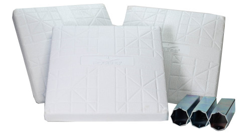 Rogers Pro Style Baseball Base Set (w/ Anchors)