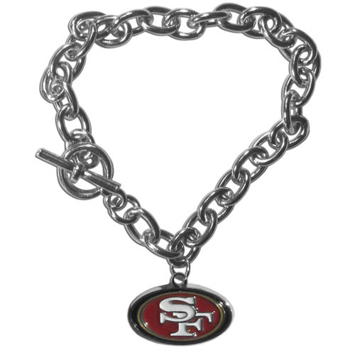 San Francisco 49ers Charm Chain Bracelet