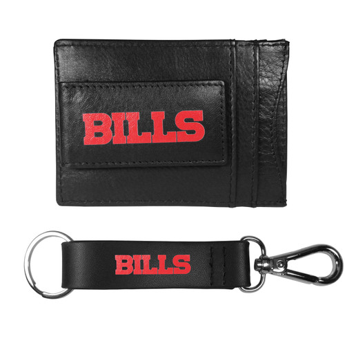 Buffalo Bills Leather Cash & Cardholder & Strap Key Chain