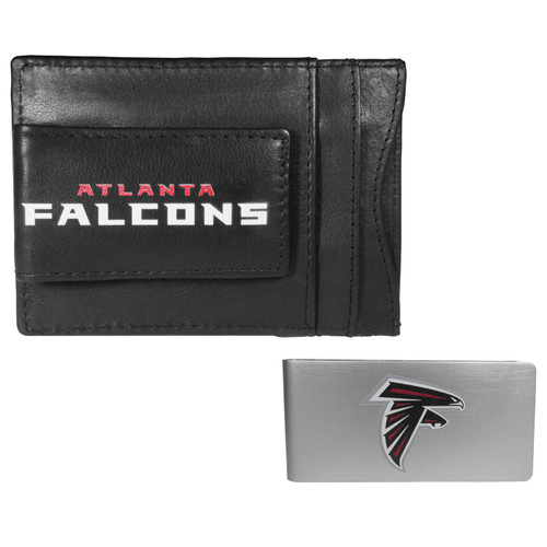 Atlanta Falcons Leather Cash & Cardholder & Money Clip