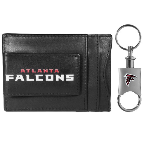 Atlanta Falcons Leather Cash & Cardholder & Valet Key Chain