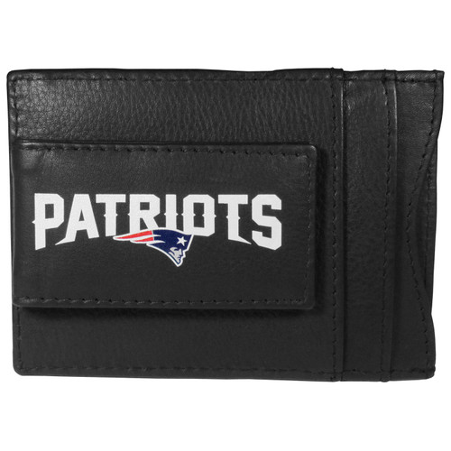 New England Patriots Logo Leather Cash and Cardholder