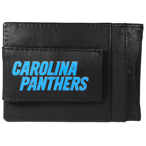 Carolina Panthers Logo Leather Cash and Cardholder