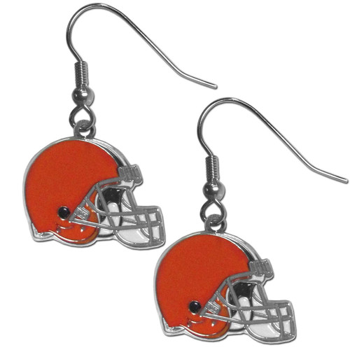 Cleveland Browns Chrome Dangle Earrings