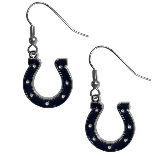 Indianapolis Colts Chrome Dangle Earrings