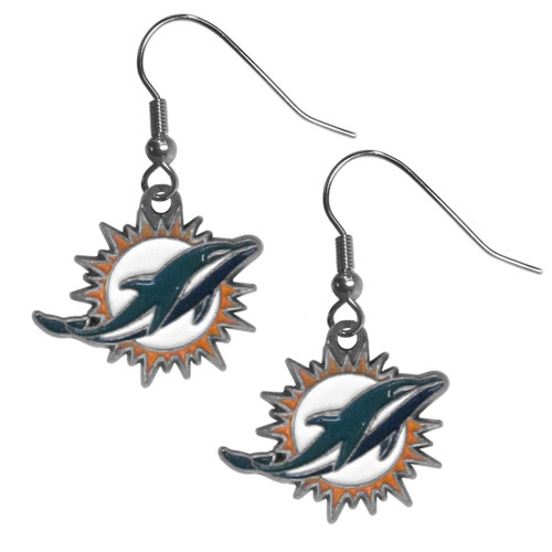 Miami Dolphins Dangle Earrings