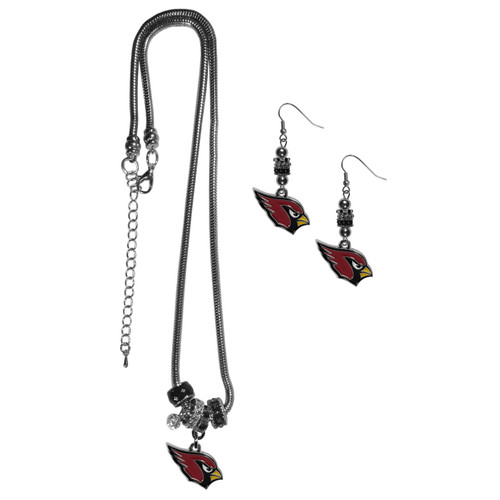 Arizona Cardinals Euro Bead Earrings - Sports Unlimited