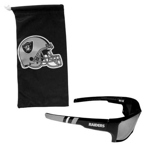 Las Vegas Raiders Edge Wrap Sunglass and Bag Set