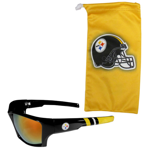 Pittsburgh Steelers Edge Wrap Sunglass Bag Set