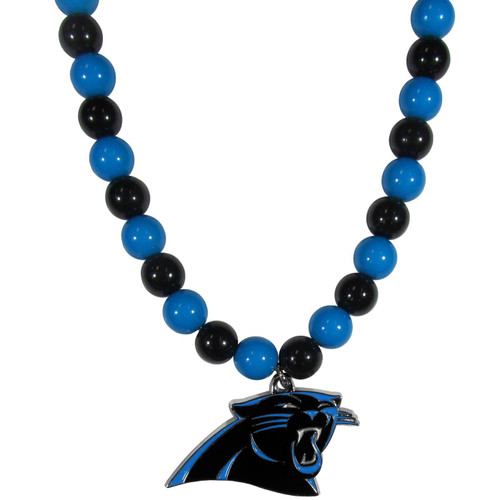 Carolina Panthers Fan Bead Necklace