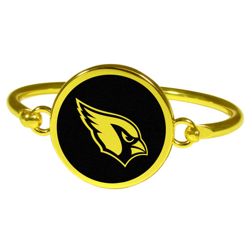 Arizona Cardinals Gold Tone Bangle Bracelet