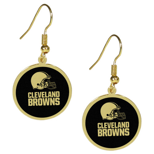 Cleveland Browns Gold Tone Earrings