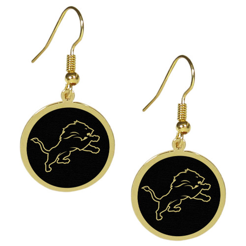 Detroit Lions Gold Tone Earrings