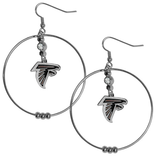 Atlanta Falcons 2" Hoop Earrings