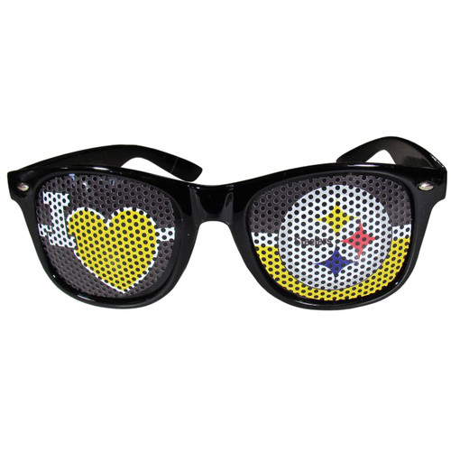 Pittsburgh Steelers Black I Heart Game Day Shades