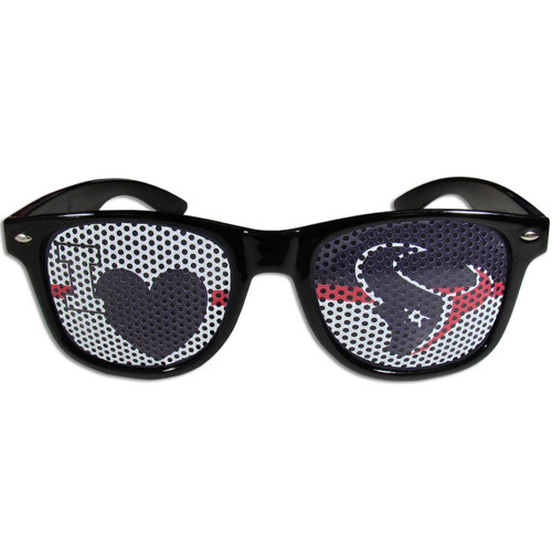 Houston Texans Black I Heart Game Day Shades