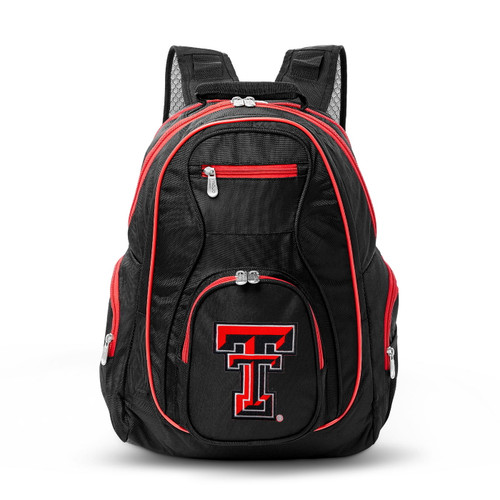 NCAA Texas Tech Red Raiders Colored Trim Premium Laptop Backpack