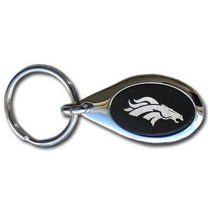 Portachiavi NFL Ufficiale In Zamac, Denver Broncos, Con Laccetto, Per Chiavi Di Casa E Auto