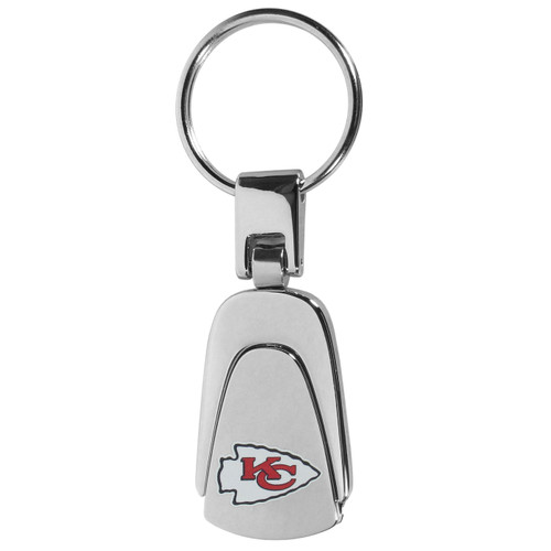 Kansas City Chiefs Steel Teardop Key Chain