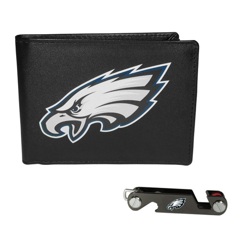 Philadelphia Eagles Leather Bi-fold Wallet & Key Organizer