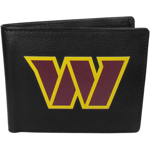 Washington Commanders Large Logo Leather Bi-fold Wallet