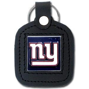 New York Giants Square Leather Key Chain