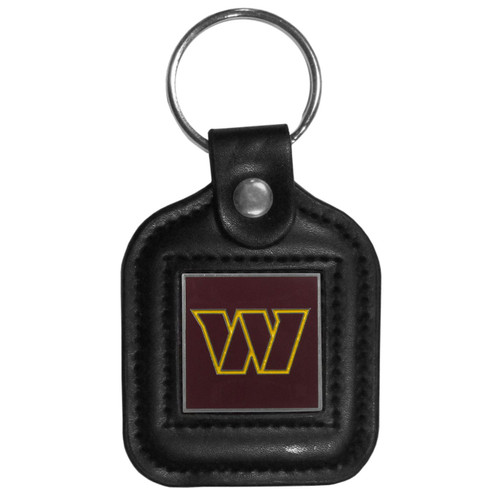 Washington Commanders Square Leather Key Chain