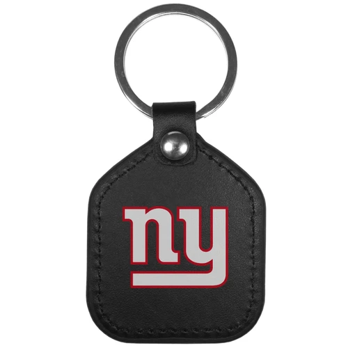 New York Giants Leather Square Key Chain