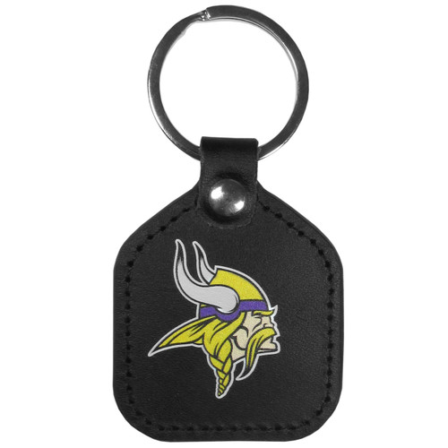 Minnesota Vikings Leather Square Key Chain