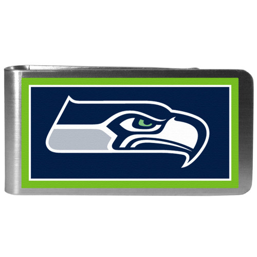 Seattle Seahawks Steel Logo Money Clip