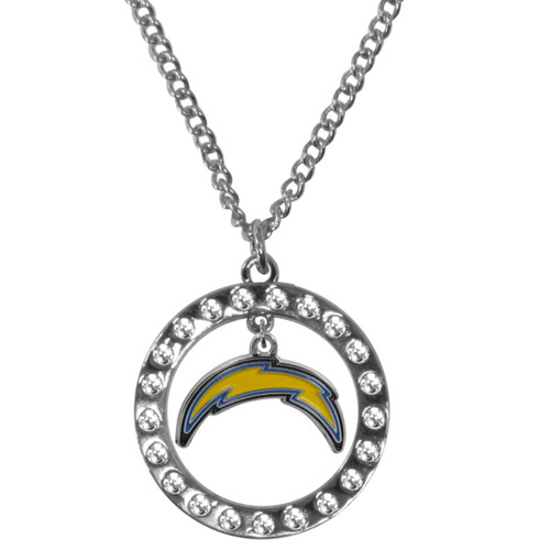 Los Angeles Chargers Rhinestone Hoop Necklace
