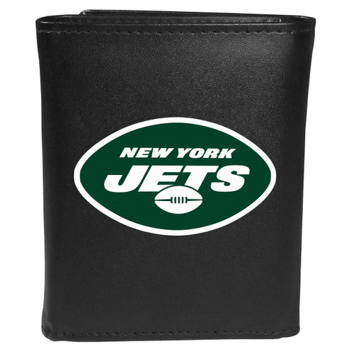 New York Jets Large Logo Leather Tri-fold Wallet