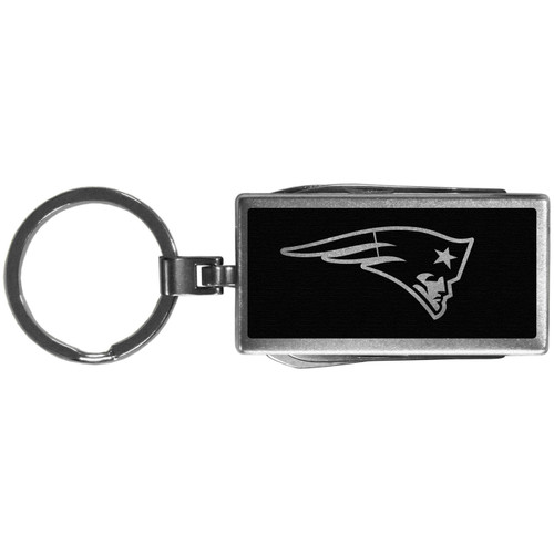 New England Patriots Black Multi-tool Key Chain