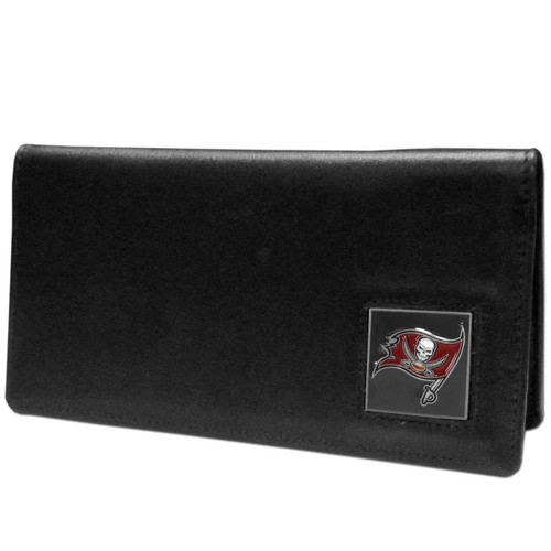 Tampa Bay Buccaneers Leather Checkbook Cover