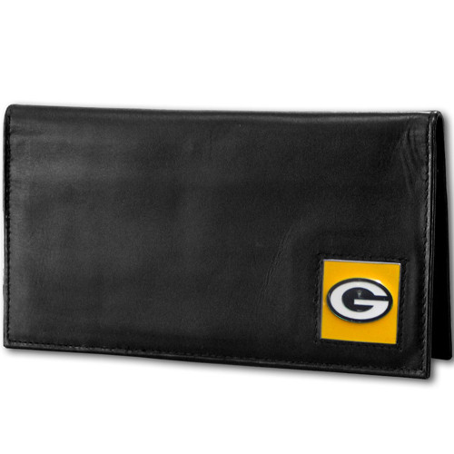 Green Bay Packers Leather Checkbook Cover