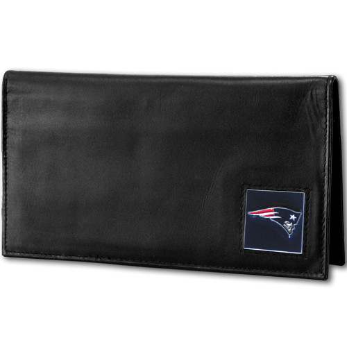New England Patriots Leather Checkbook Cover