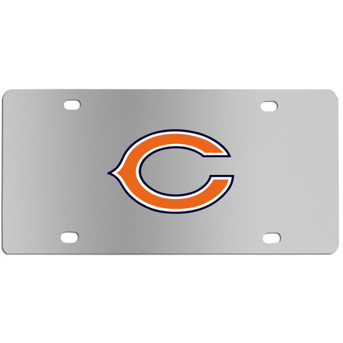 Chicago Bears Steel License Plate Wall Plaque